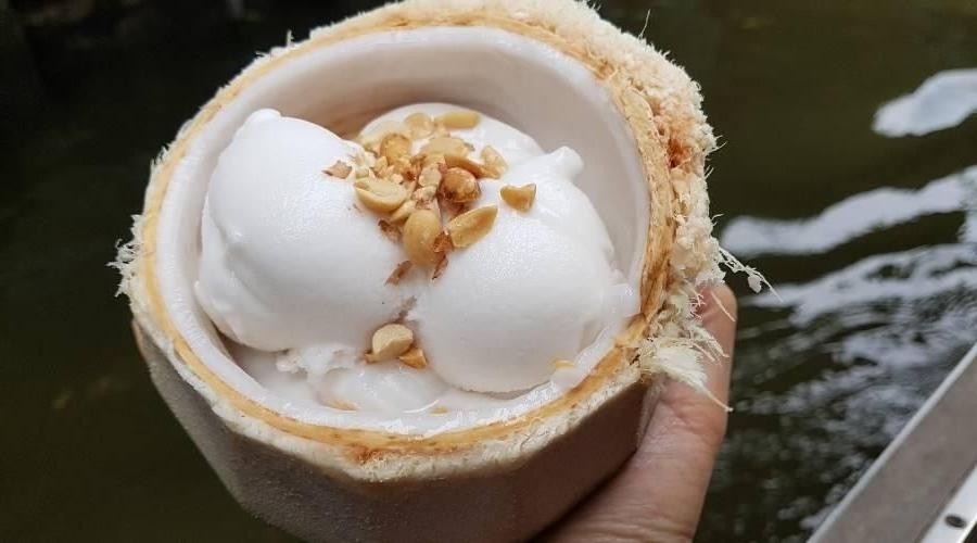 Exotic Coconut Saffron Ice Cream