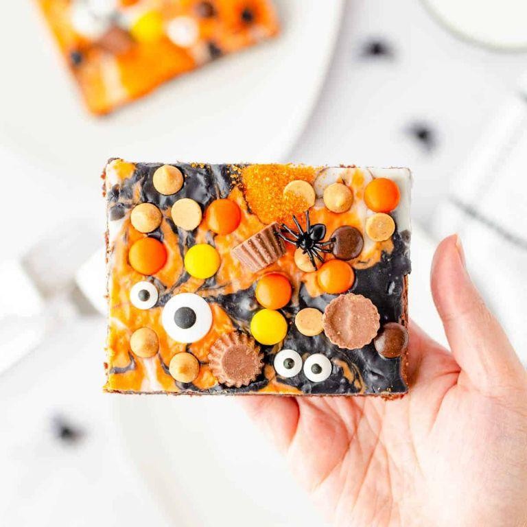 Eyeball Gummy Candy Brownies