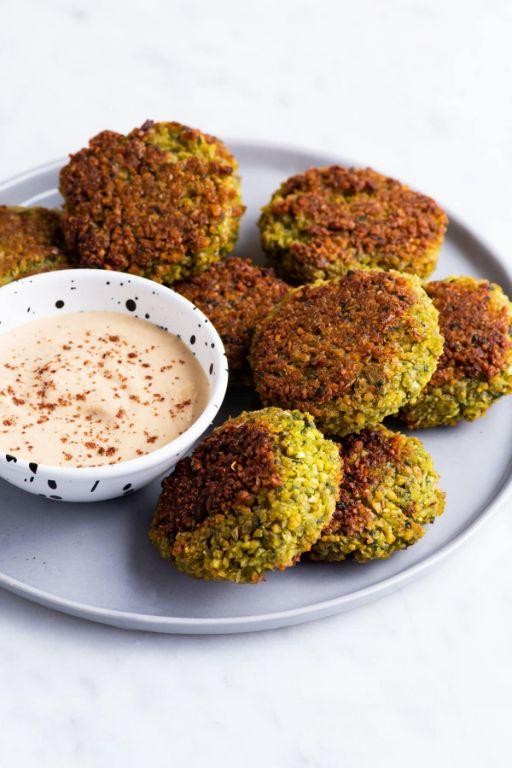 Falafel Patties with Tahini Dip