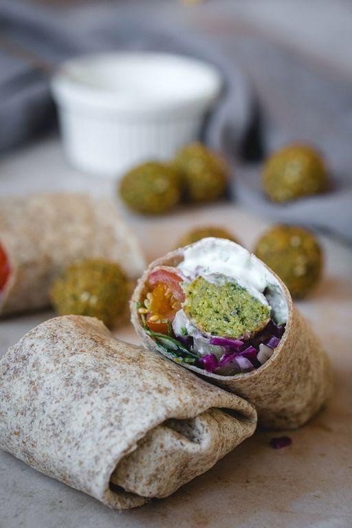 Falafel Wrap with Tzatziki Sauce