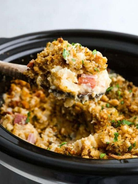 Farmhouse Ham and Potato Slow Cooker Casserole