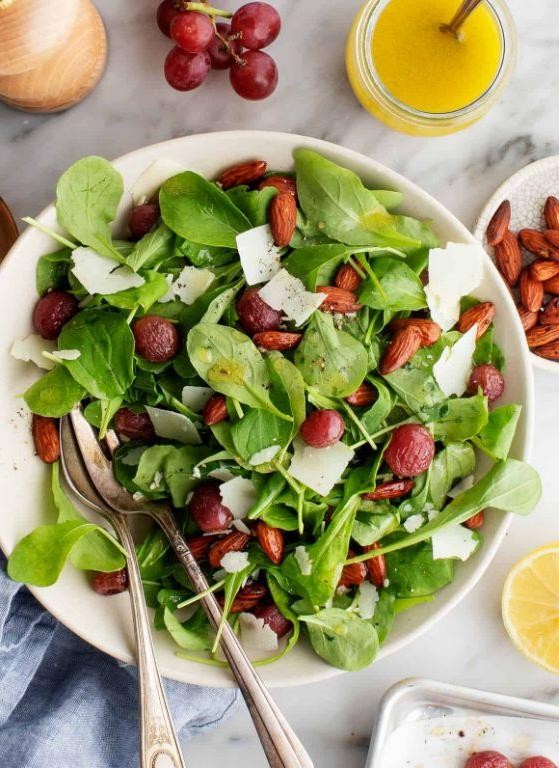 Farro and Arugula Composed Salad with Lemon Vinaigrette