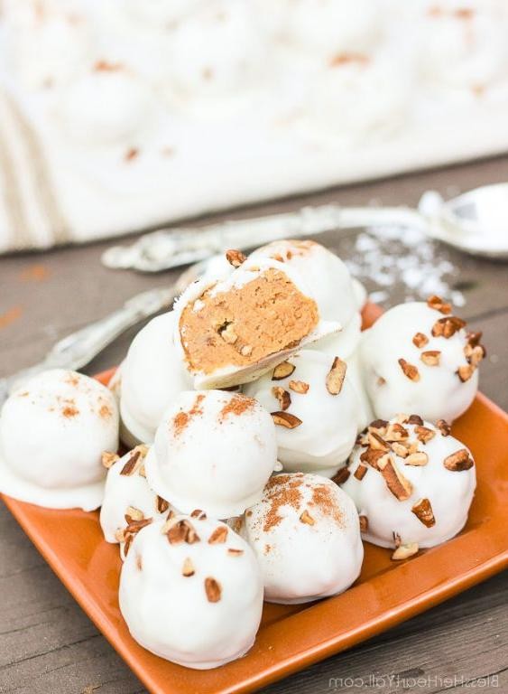 Fast Pumpkin Pecan Truffles