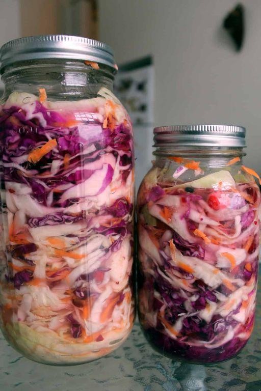 Fermented Purple Cabbage Pickles