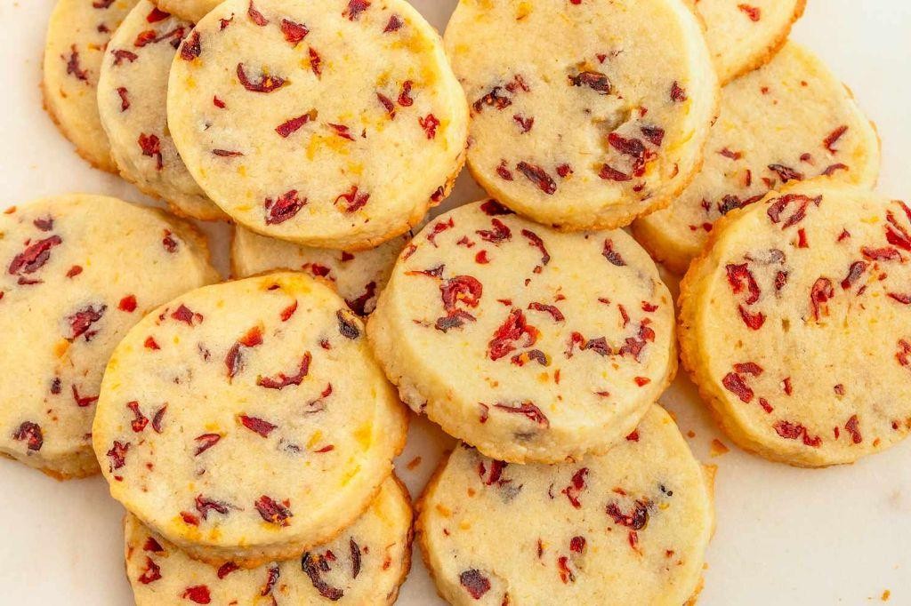 Festive Cranberry Orange Shortbread