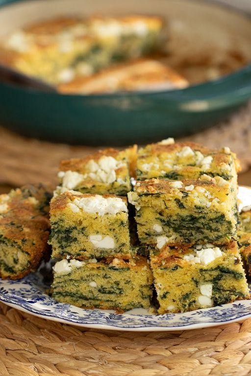 Feta and Olive Cornbread