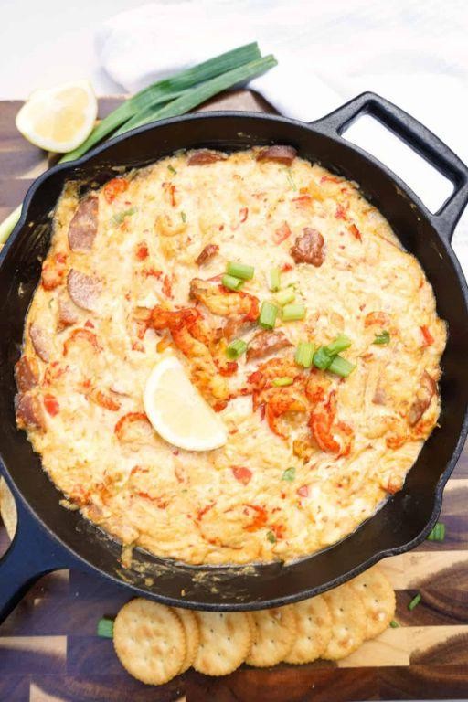 Fiery Cajun Crawfish Cheese Dip
