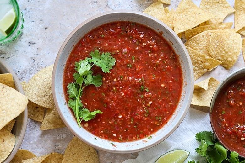 Fiery Grilled Red Hot Pepper Salsa