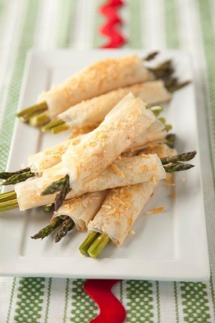 Filo-Wrapped Asparagus with Parmesan