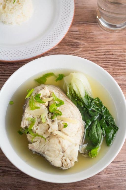 Fish and Cabbage Soup with Ginger