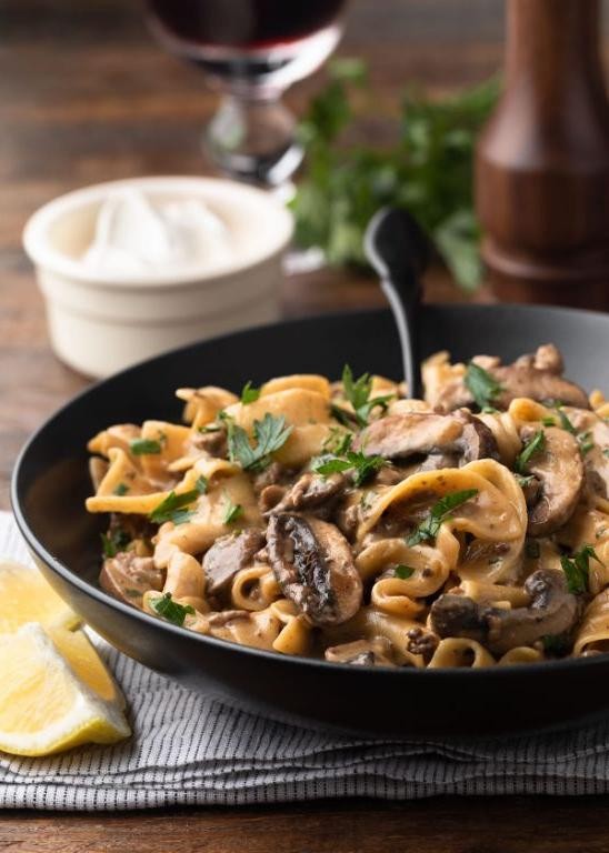 Flavorful Ground Beef and Mushroom Stroganoff