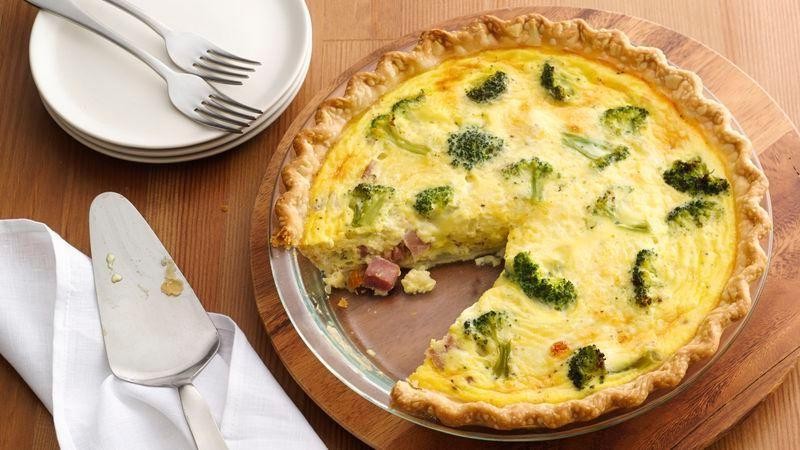 Flavorful Ham and Broccoli Quiche