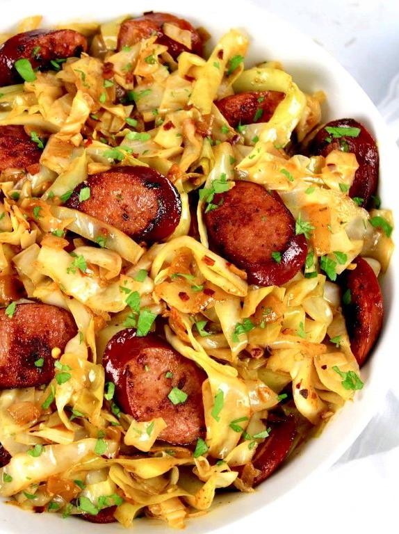 Flavorful Keto Sausage and Cabbage Stir Fry