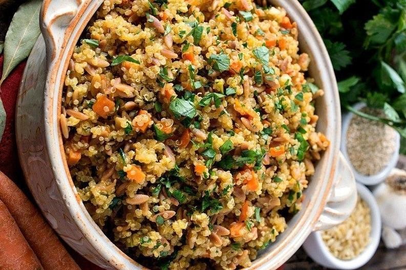 Flavorful Mirepoix Quinoa Salad