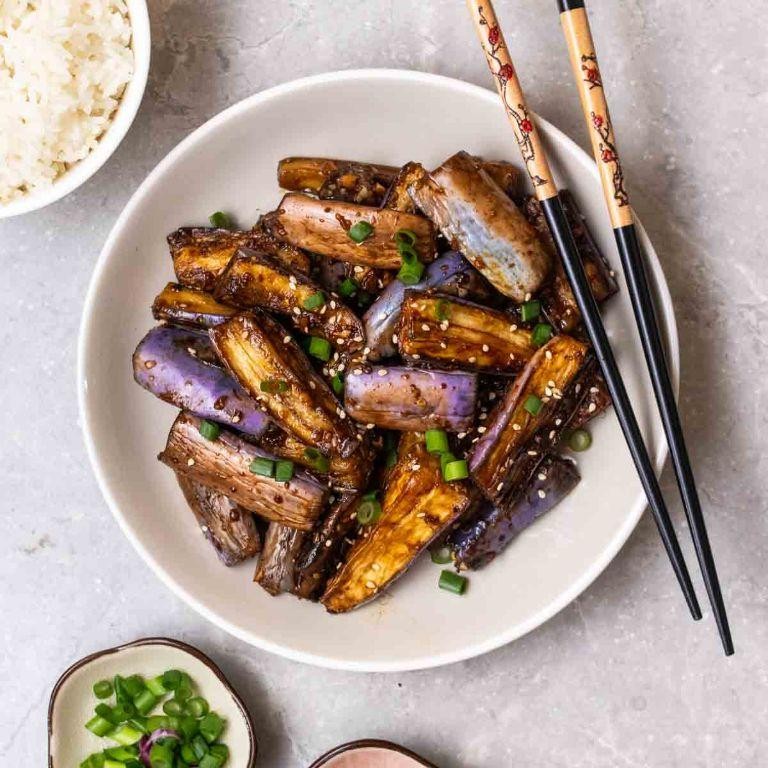 Flavorful Pan Fried Eggplant with Soy Sauce