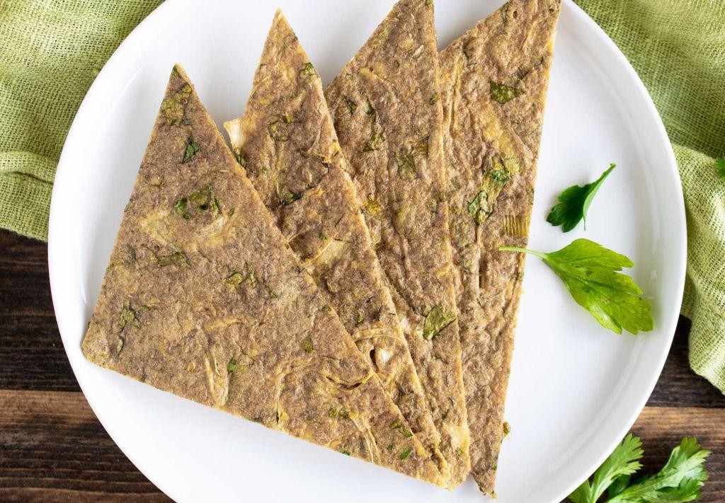 Flaxseed and Onion Flatbread