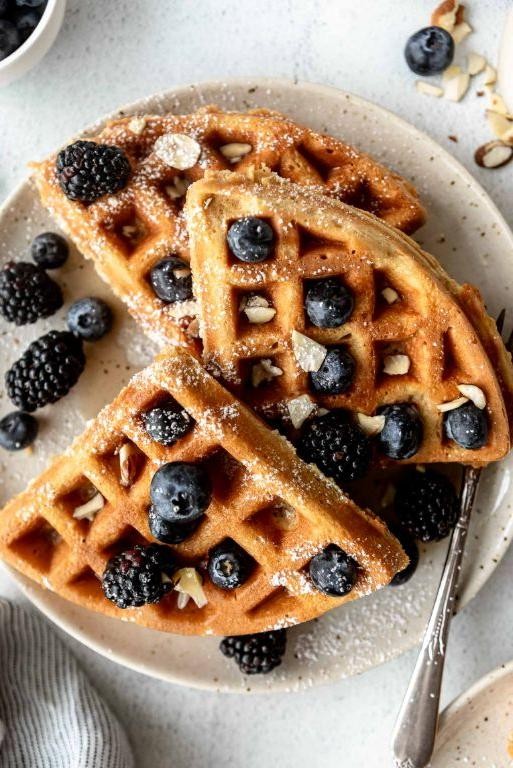 Fluffy Almond Flour Waffles