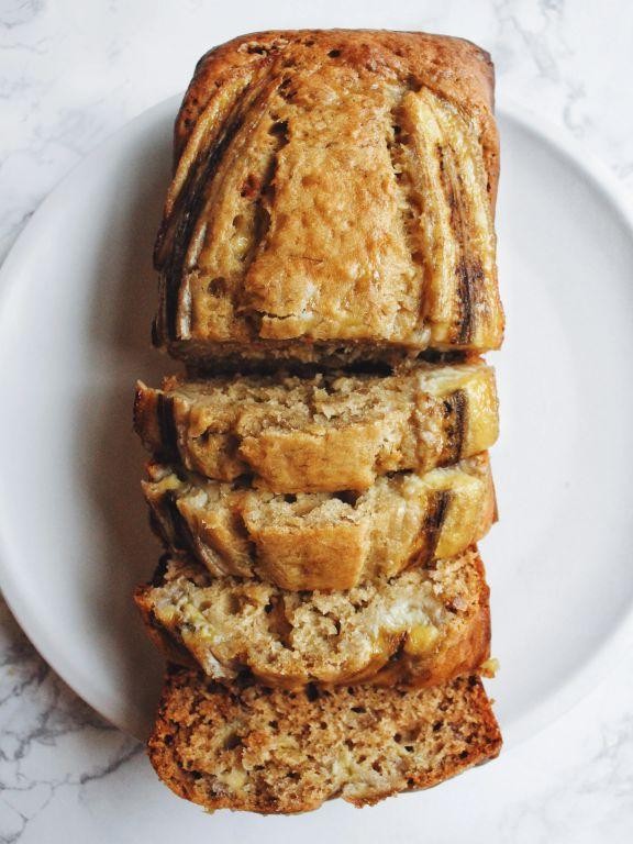 Fluffy Grilled Banana Bread with Honey Butter