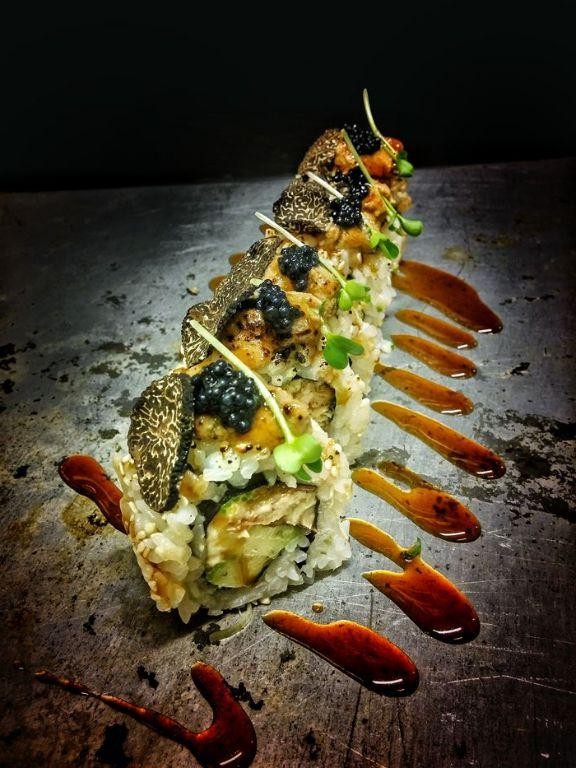 Foie Gras Sushi Roll with Wasabi Aioli