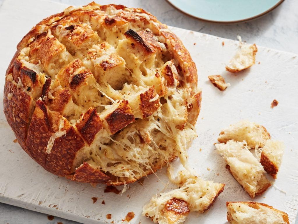 Four Cheese Garlic Pull-Apart Bread