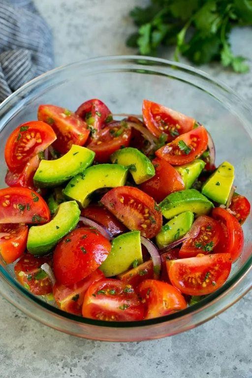 Fresh Avocado and Tomato Salad