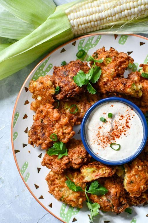 Fresh Corn and Cubanelle Pepper Fritters
