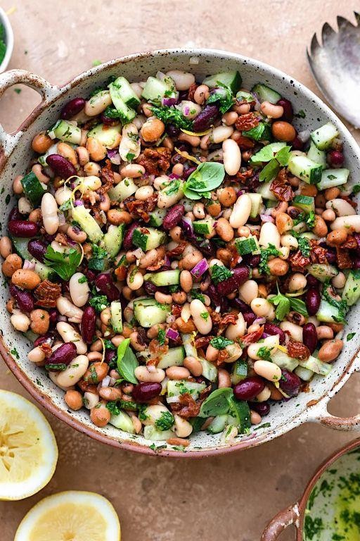 Fresh Herb and Mixed Bean Salad