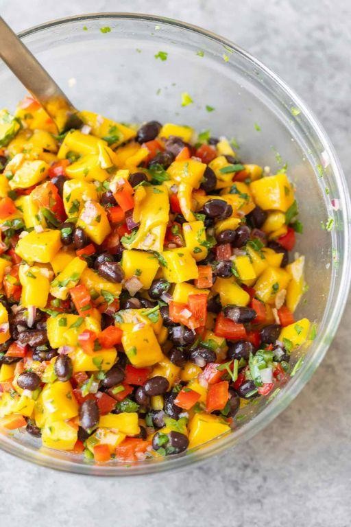 Fresh Mango and Black Bean Salsa