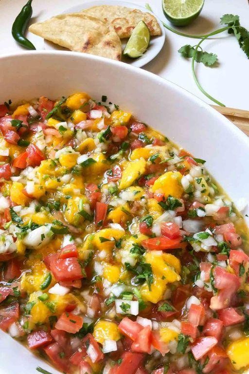 Fresh Serrano and Mango Pico de Gallo