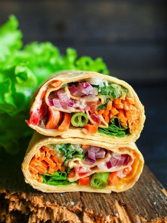 Fresh and Easy Veggie Wraps