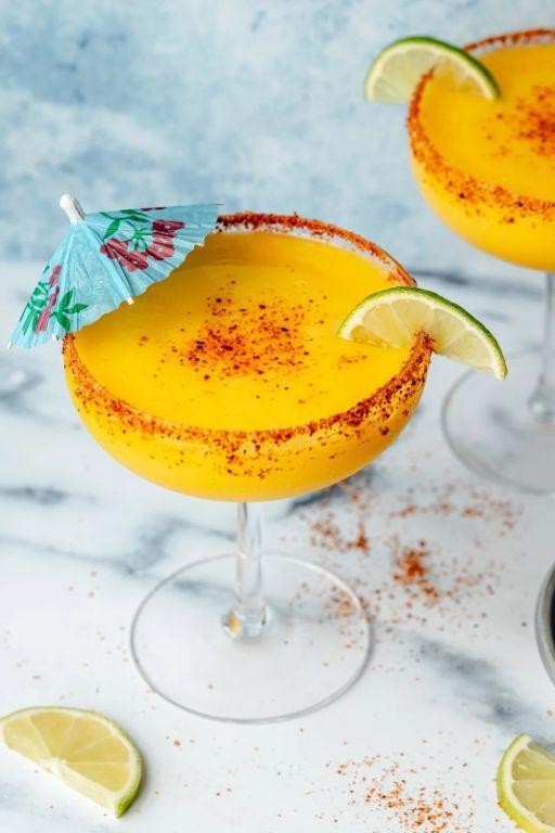 Frozen Mango Margarita with Tropical Flavors