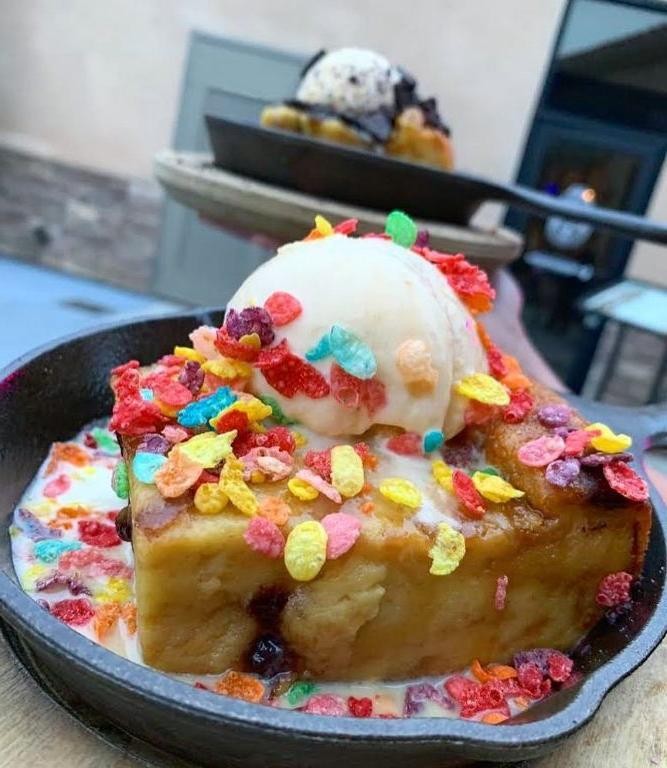 Fruity Pebbles Bread Pudding