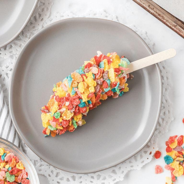 Fruity Pebbles and Banana Rice Krispie Delights