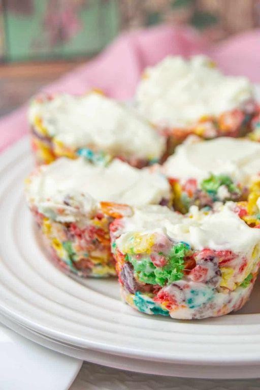 Fruity Pebbles and Cream Cheese Dream Bites