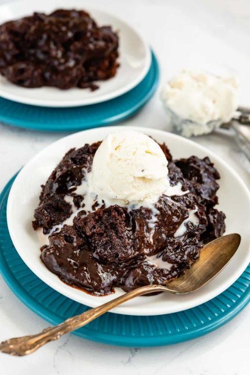 Fudgy Brownie Crock Pot Cake