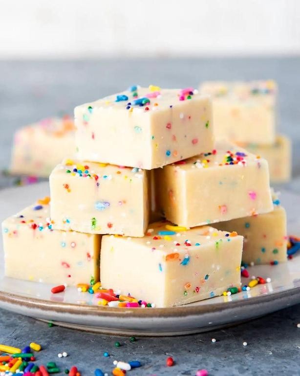 Funfetti Cake Batter Fudge