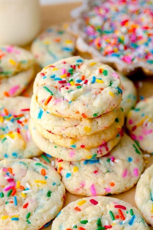 Funfetti Cake Mix Cookies