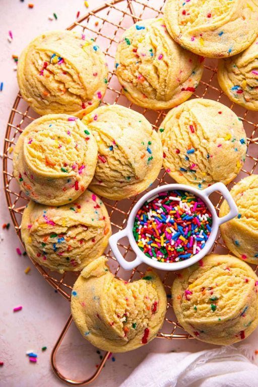 Funfetti Cookie Bread Pudding