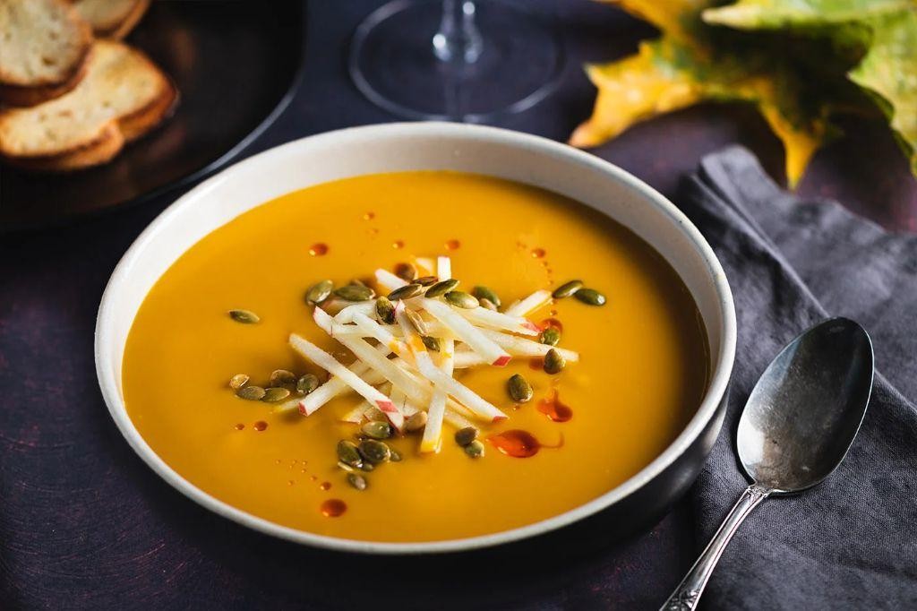 Gala Apple and Butternut Squash Soup