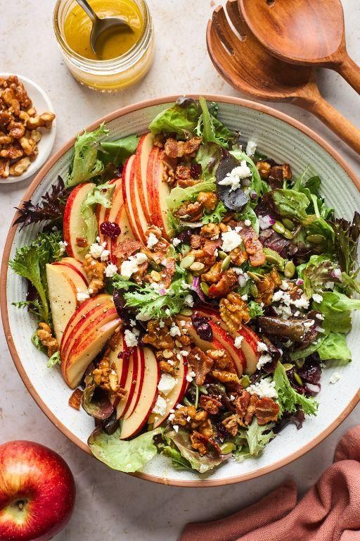 Gala Apple and Walnut Salad