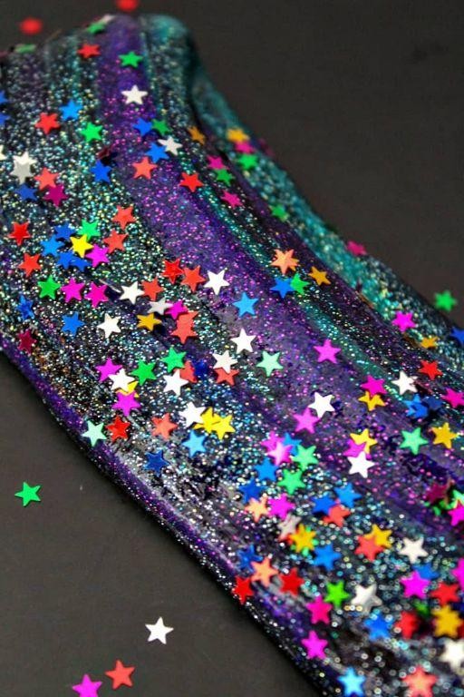 Galaxy-Themed Borax Slime