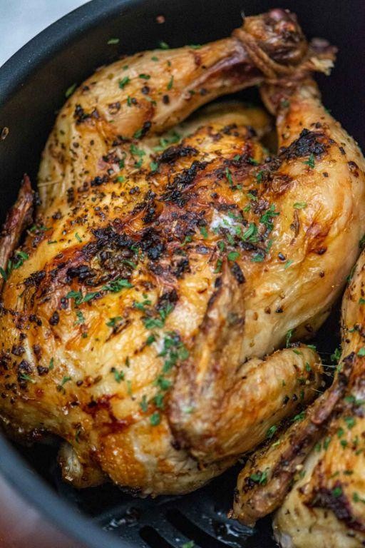 Garlic Butter Air Fryer Cornish Hens
