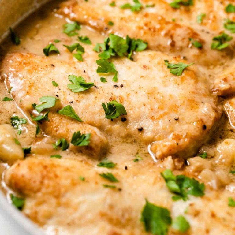 Garlic Butter Chicken with Cream of Chicken Sauce