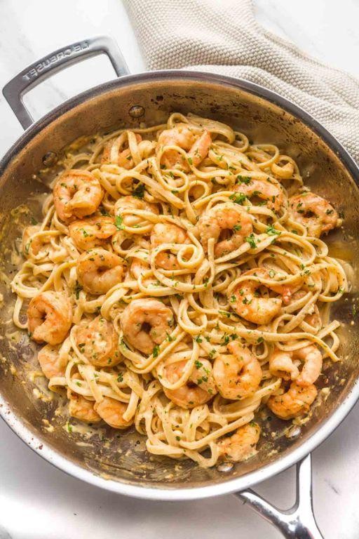 Garlic Butter Creamy Shrimp Pasta