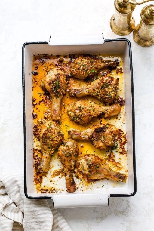 Garlic Butter Roasted Drumsticks