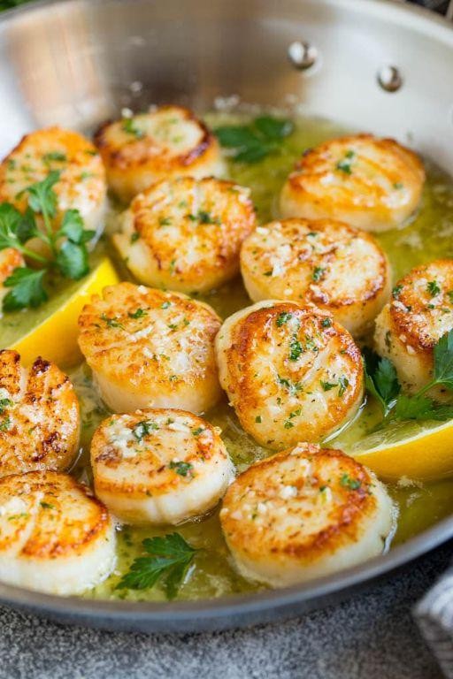 Garlic Butter Sauteed Scallops