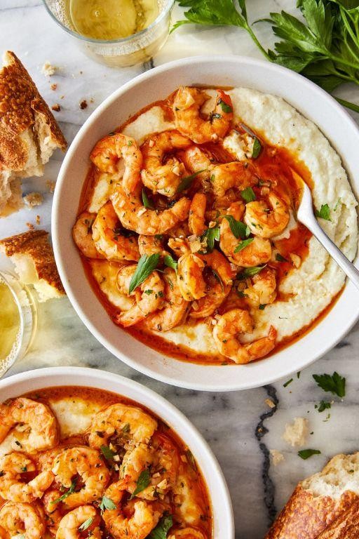 Garlic Butter Shrimp and Grits
