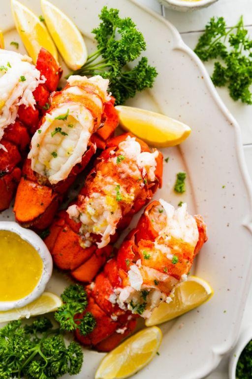 Garlic Butter Steamed Lobster Tail