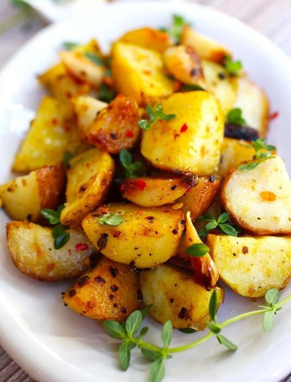 Garlic Butter Stove Top Potatoes