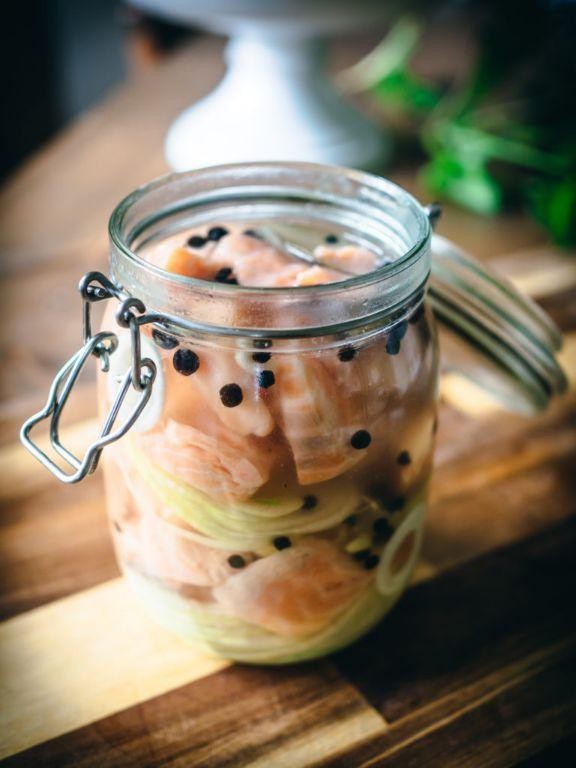 Garlic Dill Pickle Salmon Brine